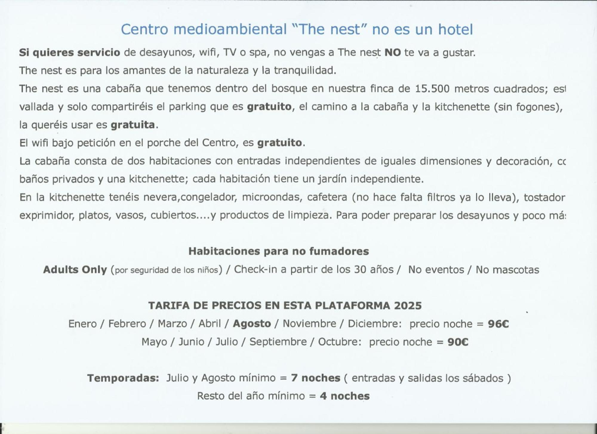 Gasthaus Centro Medioambiental The Nest - Adults Only El Plano Exterior foto
